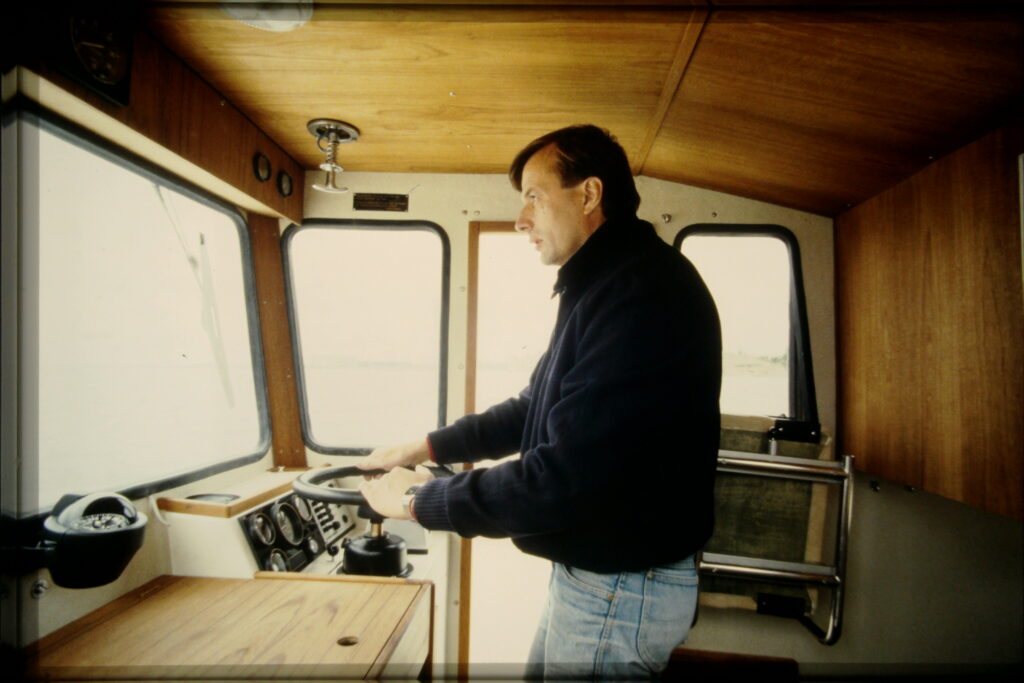 Johan Carpelan in the first Targa Boat